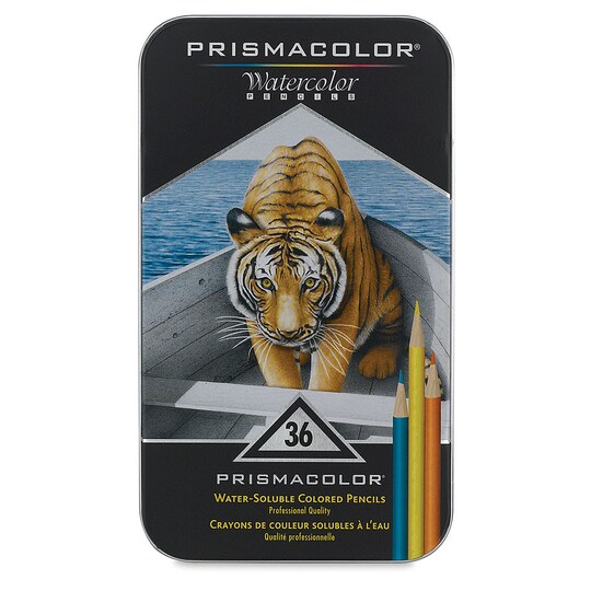 Prismacolor; Prismacolor Watercolor Pencil Set - Assorted Colors, Set of 36; Category:Watercolor Pencils; Image:1